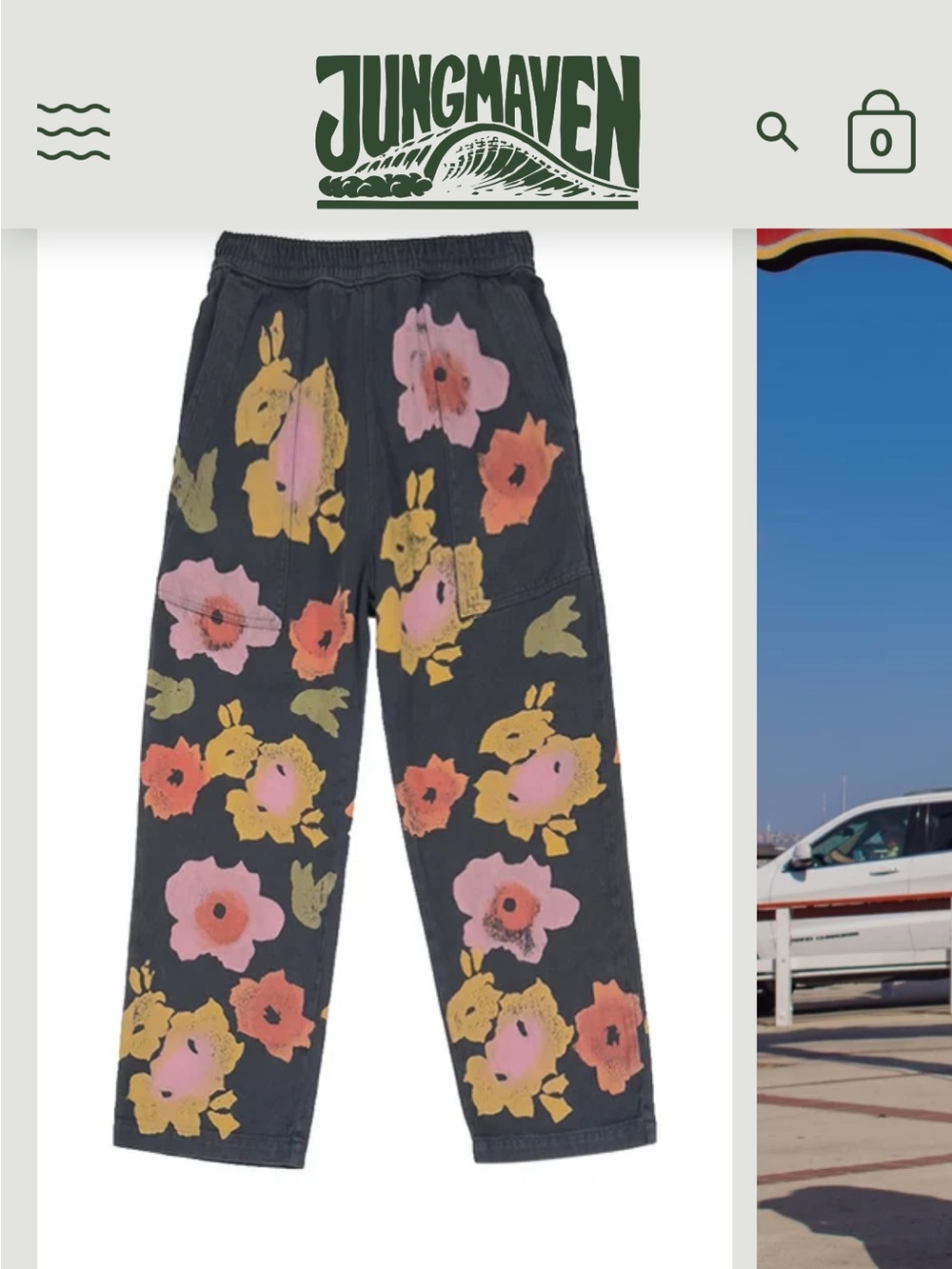 Jungmaven Floral Ocean Pants XS